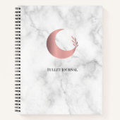 Bullet Journal Rose Gold Moon ノートブック (正面)