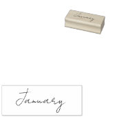 Bullet journal trackerの年の月 ラバースタンプ (押印)