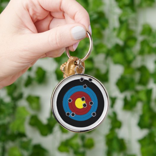 Bullet Riddled Bullseye キーホルダー (手)