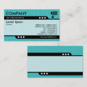 Bullet Train – シアンのエンボステクスチャ 名刺 (正面/裏面)