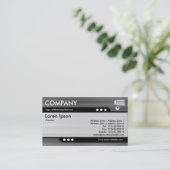 Bullet Train – ブラシ付きメタルテクスチャ 名刺 (スタンド正面)