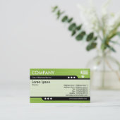 Bullet Train – ブラシ付き緑のテクスチャ 名刺 (スタンド正面)
