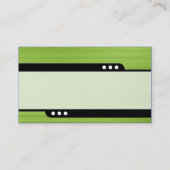 Bullet Train – ブラシ付き緑のテクスチャ 名刺 (裏面)