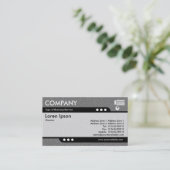 Bullet Train – ミッドグレーエンボステクスチャ 名刺 (スタンド正面)