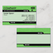 Bullet Train – 明るい緑のクリンクした紙テクスチャ 名刺 (正面/裏面)