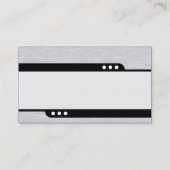 Bullet Train – 薄い灰色のクリンクした紙テクスチャ 名刺 (裏面)