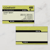 Bullet Train – 黄色いクリンクル紙テクスチャ 名刺 (正面/裏面)