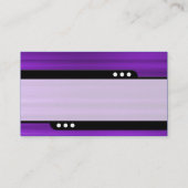 Bullet Train - Brushed Purpleテクスチャ 名刺 (裏面)