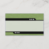 Bullet Train - Green Crinkled紙テクスチャ 名刺 (裏面)