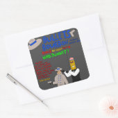 Bullets Bourbon Issue #3はシールをカバー！ スクエアシール (封筒)