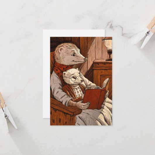 Bullets reading a book カード (正面/裏面インサイチュ)