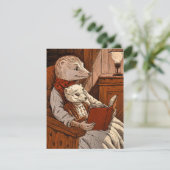 Bullets reading a book サンキューカード (スタンド正面)