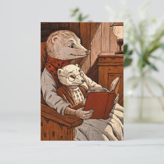 Bullets reading a book サンキューカード (スタンド正面)