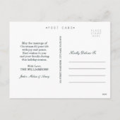 Bullfinchのガラス玉のクリスマスの郵便はがき シーズンポストカード (裏面)