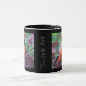 Bullfinch "木間の美しい"のDudzikの芸術 マグカップ (中央)