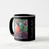 Bullfinch "木間の美しい"のDudzikの芸術 マグカップ (正面左)