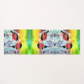 Bullfinch Birds ヨガマット (正面(横))