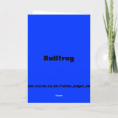 Bullfrogカスタマイズ可能誕生日カード カード (裏面)