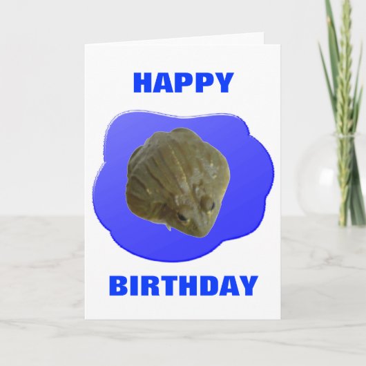 Bullfrogカスタマイズ可能誕生日カード カード (正面)