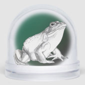 Bullfrog Snow Globe Cool Custom Frog Snow Globe (正面)
