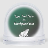 Bullfrog Snow Globe Cool Custom Frog Snow Globe (裏面)