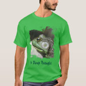 Bullfrog Thoughts Funny Tシャツ (正面)
