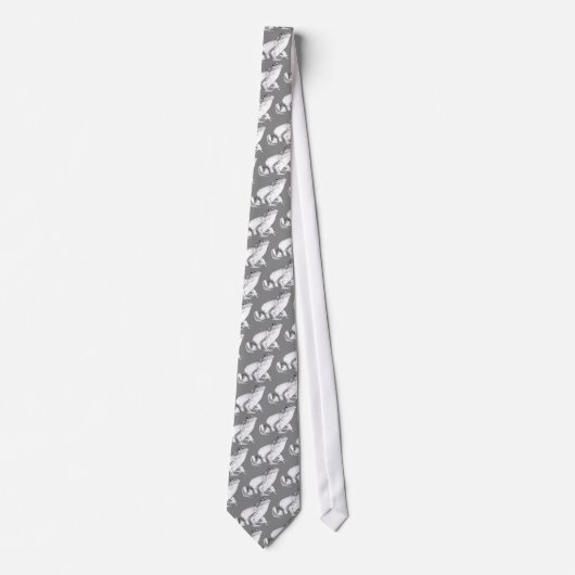 Bullfrog Wildlife Art Tie Frog Necktie ネクタイ (正面)