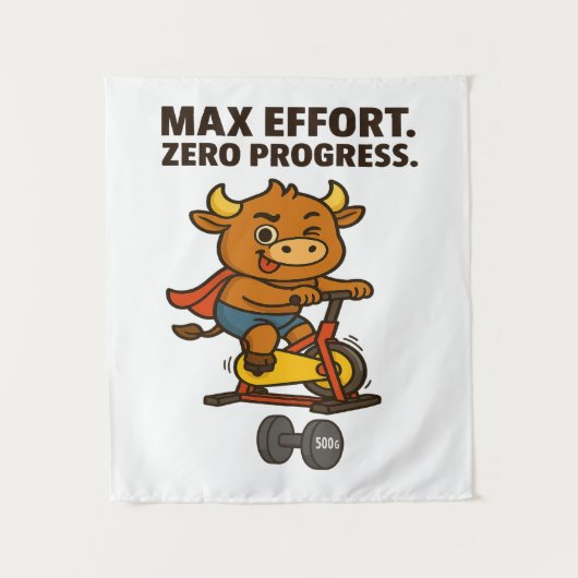 Bullio's Toy Gym Saga - Max Effort, Zero Progress タペストリー (正面)