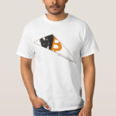 Bullish Bitcoin Blockchain Crypto white Tシャツ (正面)