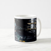 Bullittの女の子のマグを刺しました コーヒーマグカップ (正面右)