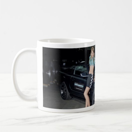 Bullittの女の子のマグを刺しました コーヒーマグカップ (左)