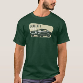 BULLITT 1968 - Classic Ford Mustang Silhouette Tシャツ