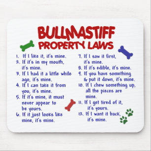 BULLMASTIFFの特性の法律2 マウスパッド