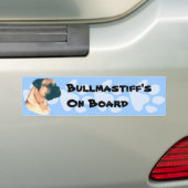 Bullmastiffの石!! バンパーステッカー (車上)