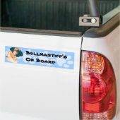 Bullmastiffの石!! バンパーステッカー (トラック上)