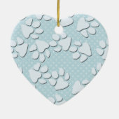 Bullmastiffの石!! - Brindle顔 セラミックオーナメント (裏面)