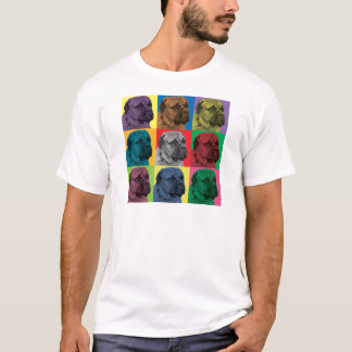 Bullmastiffの破裂音芸術 Tシャツ