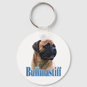 Bullmastiffの(赤い)名前 キーホルダー