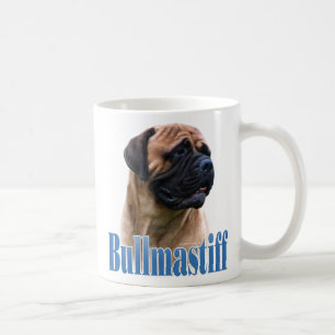Bullmastiffの(赤い)名前 コーヒーマグカップ