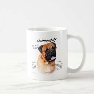 Bullmastiffの(赤い)歴史のデザイン コーヒーマグカップ
