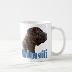 Bullmastiffの(brindle)名前 コーヒーマグカップ