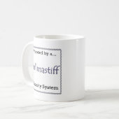 Bullmastiffセキュリティシステム コーヒーマグカップ (正面左)