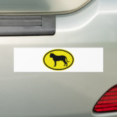 Bullmastiff バンパーステッカー (車上)