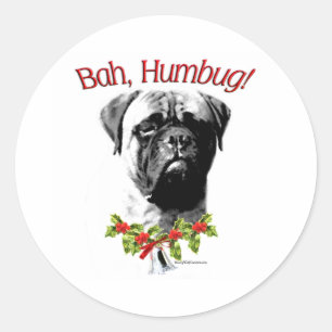 Bullmastiff Bahの詐欺-ステッカー ラウンドシール