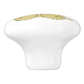 Bullmastiff Dog Design セラミックノブ (側面)