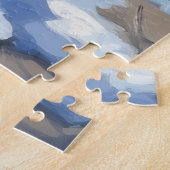 Bullmastiff Dog Guardian of Christmas Manor Art ジグソーパズル (側面)