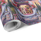 Bullmastiff Dog Valentine's Day  ラッピングペーパー (ロールコーナー)