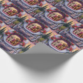 Bullmastiff Dog Valentine's Day  ラッピングペーパー (角)