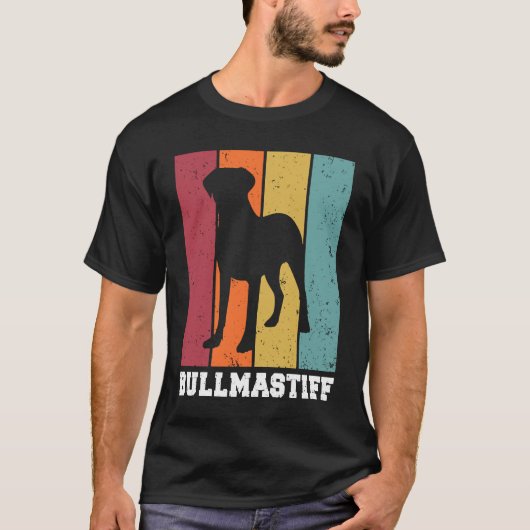 Bullmastiff Vintage 2 Tシャツ (正面)