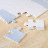 Bullmastiff Winter Forest Holly Christmas Art ジグソーパズル (側面)